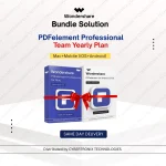 Wondershare Bundle Solution: PDFelement Team- Mac+Mobile(iOS+Android) | 1 Year | Digital License | Same Day Delivery