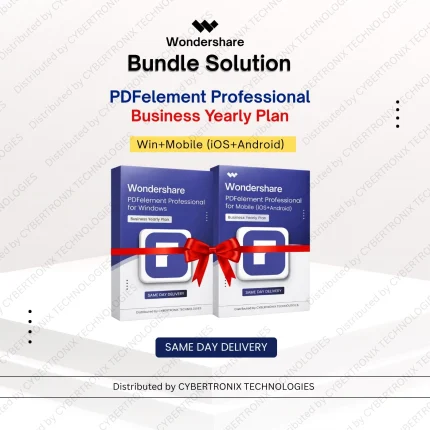 Wondershare Bundle Solution: PDFelement Professional for Business - Win+Mobile(iOS+Android)| 1 Year | Digital License | Same Day Delivery