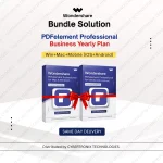 Wondershare Bundle Solution: PDFelement Professional for Business - Win+Mac+Mobile(iOS+Android)| 1 Year | Digital License | Same Day Delivery
