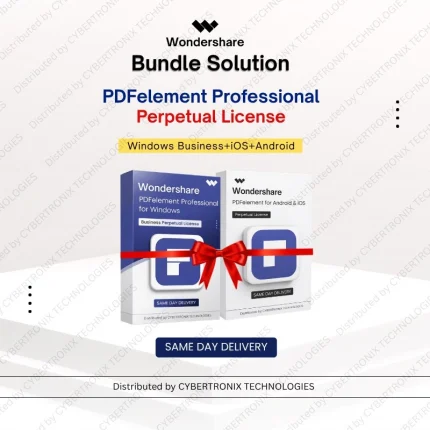 Wondershare Bundle Solution: Wondershare PDFelement (Windows Team+iOS+Android)| perpetual license | Digital License | Same Day Delivery