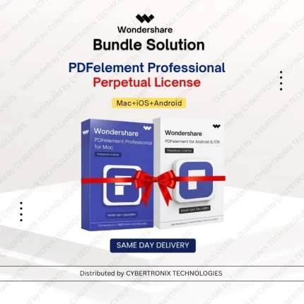 Wondershare Bundle Solution: Wondershare PDFelement (Mac+iOS+Android)| perpetual license | Digital License | Same Day Delivery