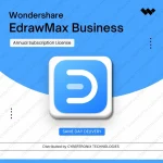 Wondershare EdrawMax Business License Annual Subscription| 1 Year | Digital License | Same Day Delivery