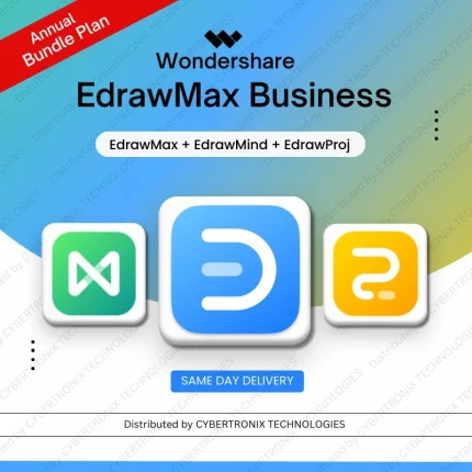 Wondershare EdrawMax Business Annual Bundle Plan (EdrawMax+EdrawMind+EdrawProj)| Digital License | Same Day Delivery