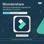 Wondershare Filmora Individual License for Windows Premium Annual Plan (Creative Assets, 2,000 Filmora AI Credits/mo,100GB Cloud Storage) | Digital License | Same Day Delivery