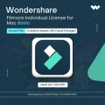 Wondershare Filmora Individual License for Mac Basic Annual Plan (Creative Assets, 1GB Cloud Storage) | Digital License | Same Day Delivery