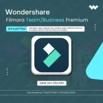 Wondershare Filmora Team/Business Premium Annual Plan (Windows, Mac, Android, iOS, Creative Asset, 2000/mo Filmora AI Credits, 400/mo Filmora Phone AI Credits)| Digital License | Same Day Delivery
